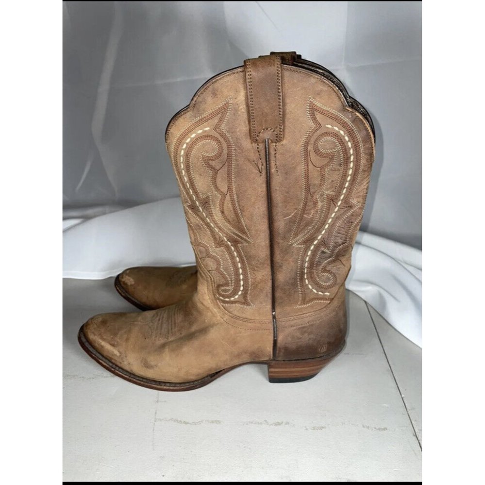 ARIAT Western Leather Cowboy Boots Brown Mens Size 9B